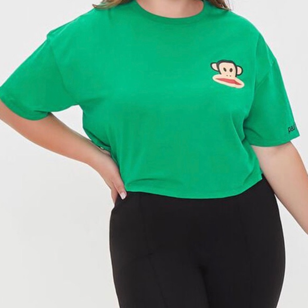 NWT Forever 21 Plus Size Paul Frank Cropped Tee